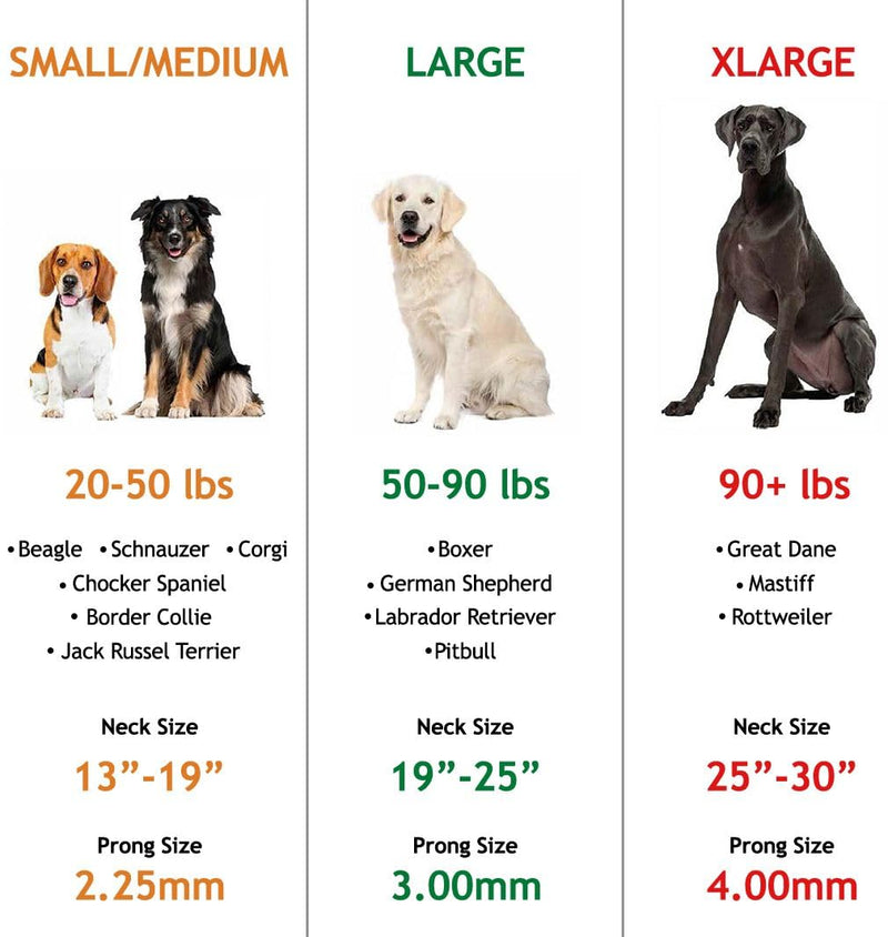 Herm Sprenger Prong Collar for Dog Training with Easy Quick Release Cliclock & Swivel Ring - German Made Dog Collar with Chrome Plated Stainless Steel 2.25mm Prongs for Small/Medium Dogs (13-19" Neck) Small/Medium (13-19" Neck, 2.25mm Links) - PawsPlanet Australia