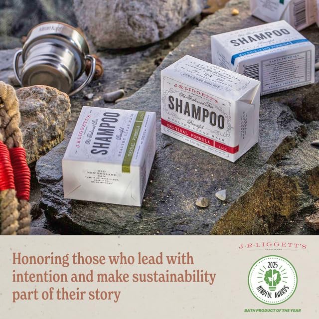 J.R.LIGGETT'S Natural Horse Shampoo Bar - Non-GMO, 100% Detergent-Free Formula Gently Deep Cleans and Supports Healthy Skin and Coat - Ideal for Dry, Itchy, or Sensitive Horses - 3.5 oz Bar