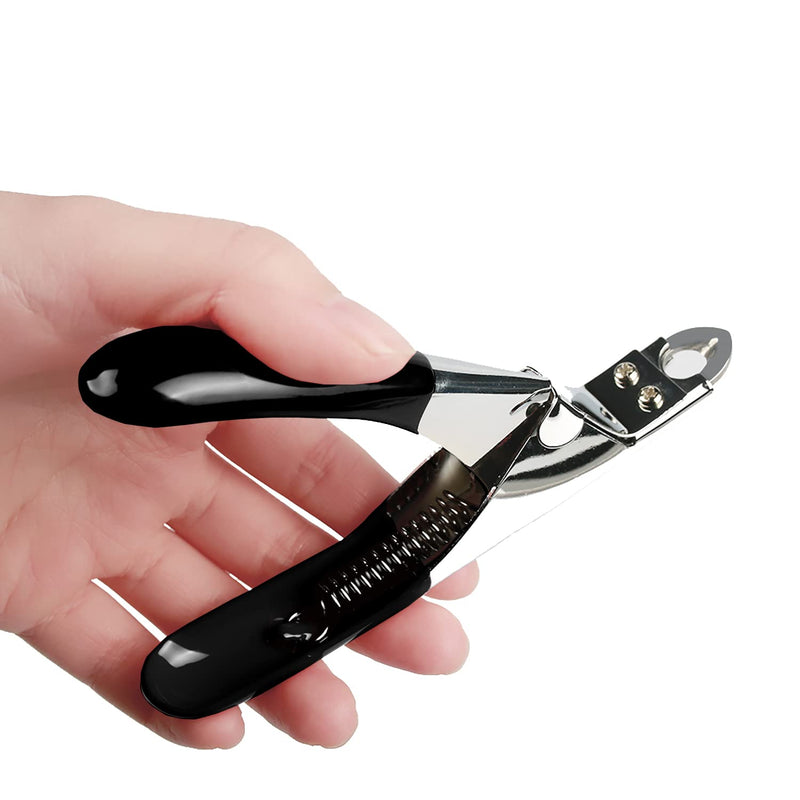 Dog Cat Pets Nail Clippers, Professional Pets Claw Trimmer with Free Nail File, Sharp Stainless Steel Blade, Sturdy Non Slip Handles - for Safe, Professional at Home Grooming Black - PawsPlanet Australia