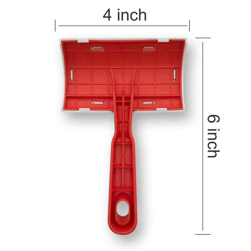 JUSPRO Sheepskin Rug Brush Red Medium - PawsPlanet Australia