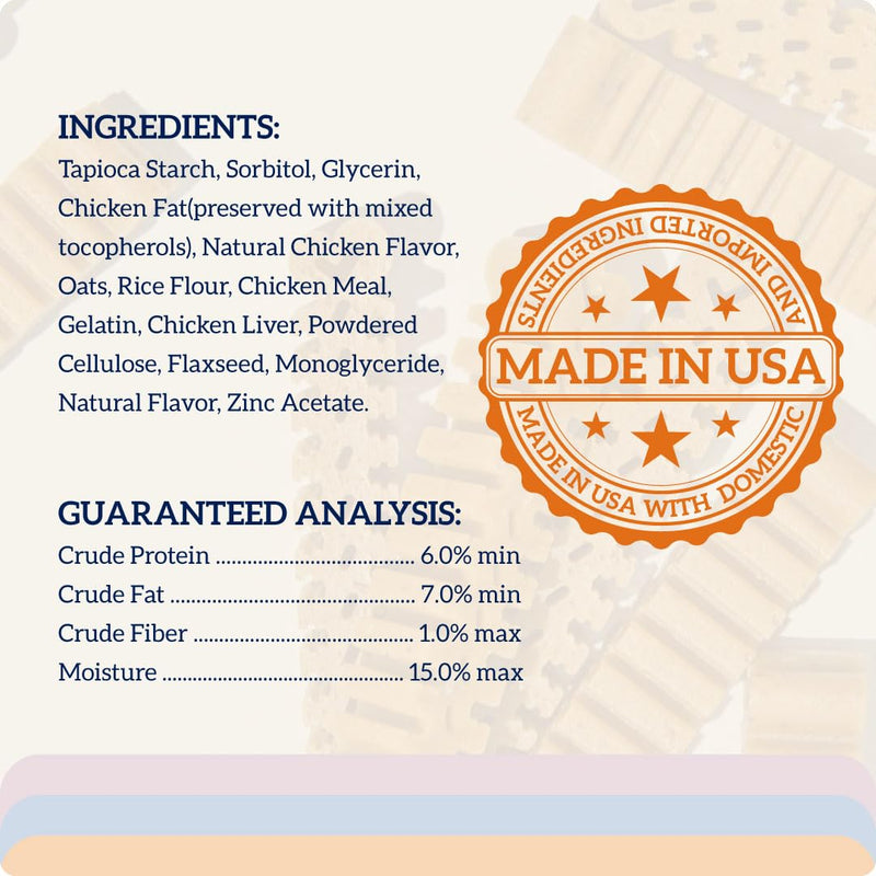 Groovies Flexible Dog Dental Chews with Patented DentalFit Technology to Help Support Tartar Control & Fresh Breath, Large Dog Chews for 25-50 lb Dogs, USA Manufactured Oral Care, 27 Chews Large(25-50 lbs) 27 Ounce