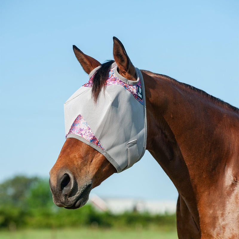 Cashel Crusader Patterned Fly Mask, Splash, Arabian - PawsPlanet Australia