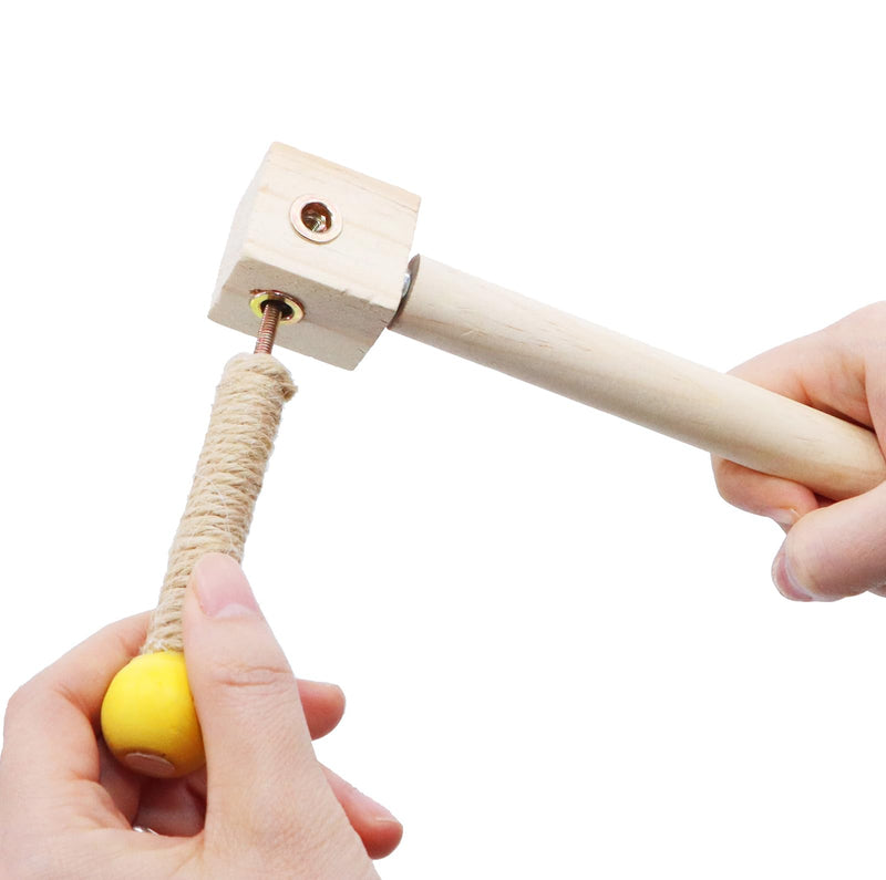 Bird Stand Perch, Portable Tabletop Bird Perch,Interactive Spin Training Bird Toys for Small Medium Parrots Parakeets Conures Lovebirds or Cockatiels - PawsPlanet Australia