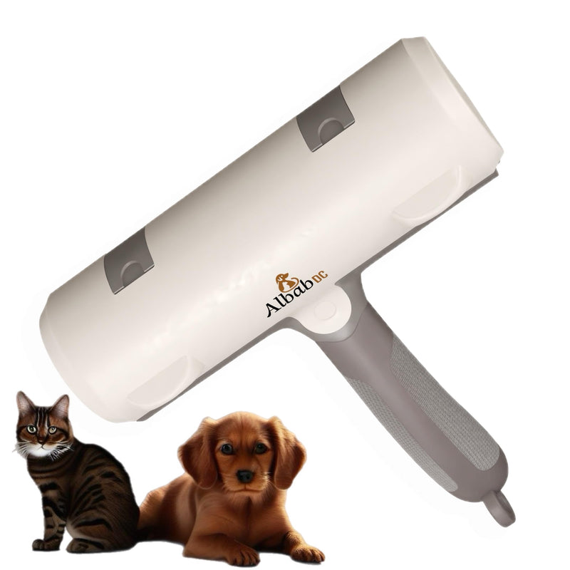 Pet Hair Remover – Reusable Lint Roller – Clean Couch, Furniture, Clothes, Carpet, Bed. Cat Hair Remover Dog Hair Remover Fur Removal Tool No Sticky Tape or Adhesive Needed. (White Grey) White Grey - PawsPlanet Australia