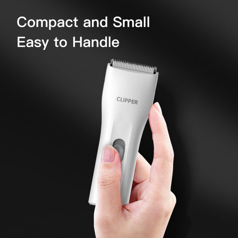 Dog Grooming Kit Clipper for Thick Coat Low Noise Cordless Cat Hair Trimmer Rechargeable Shaver Pet Grooming Tools for Small and Large Animals L006-air-white
