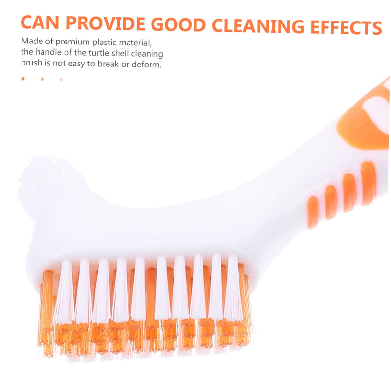 Turtle Shell Cleaning Brush - Aquatic Tortoise Shell Mud with Soft Nylon Bristles, 2-in-1 Design for Large and Small Areas, Promotes Pet Health - PawsPlanet Australia