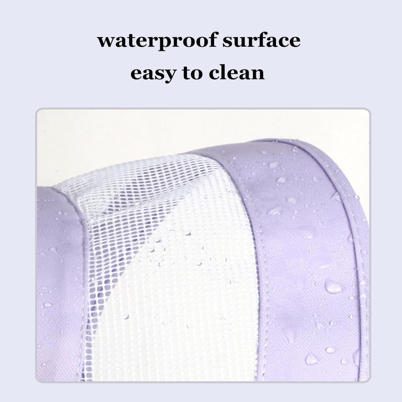 Cat Recovery Protective Cone Collar After Surgery-Soft Adjustable Waterproof Lightweight Elizabethan Collar to Prevent Cats from Touching Stitches, Wounds and Rashes (M Purple) M Purple