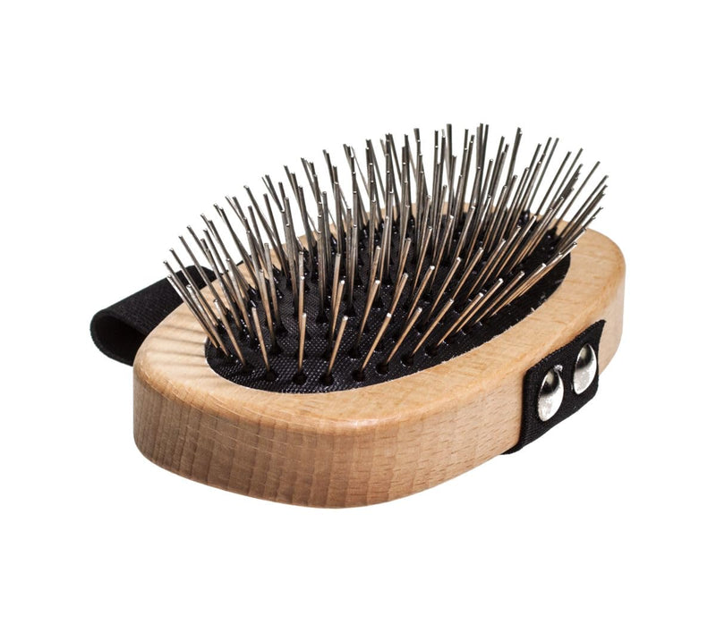 Long hair brush for dogs - with rounded metal tines, vegan, with beech wood from sustainable forestry, Made in Germany, BRUSH LONG HAIR by LILA LOVES IT - PawsPlanet Australia