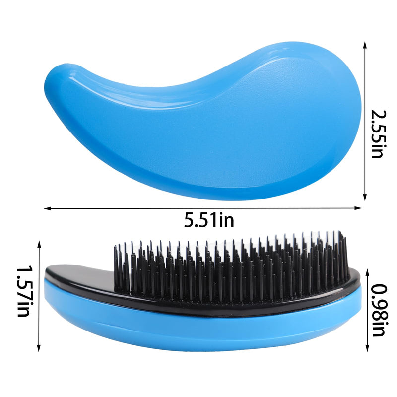 Small Dog Brush Puppy Brush for Small Dogs Soft Dog Bath Brusher Gentle Dogs Hair Remover Brushes Grooming Tool for Teddy Yorkies Maltese Shih Tzu Chihuahua Puppy Hair Brushes, Blue - PawsPlanet Australia