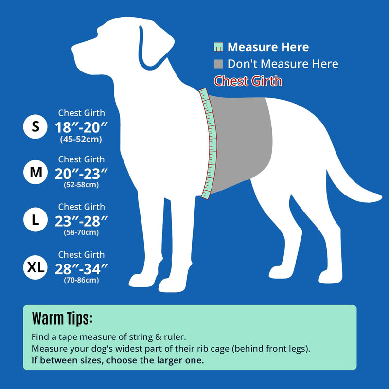 ZLX Dog Life Jacket, High Buoyancy Dog Life Vest with Secure Handle, Ripstop Lifejacket for Swimming, Boating, Water Safety, Adjustable Lightweight Floating Pet Preserver, Medium, Blue Medium (Chest Girth: 20"-24") - PawsPlanet Australia