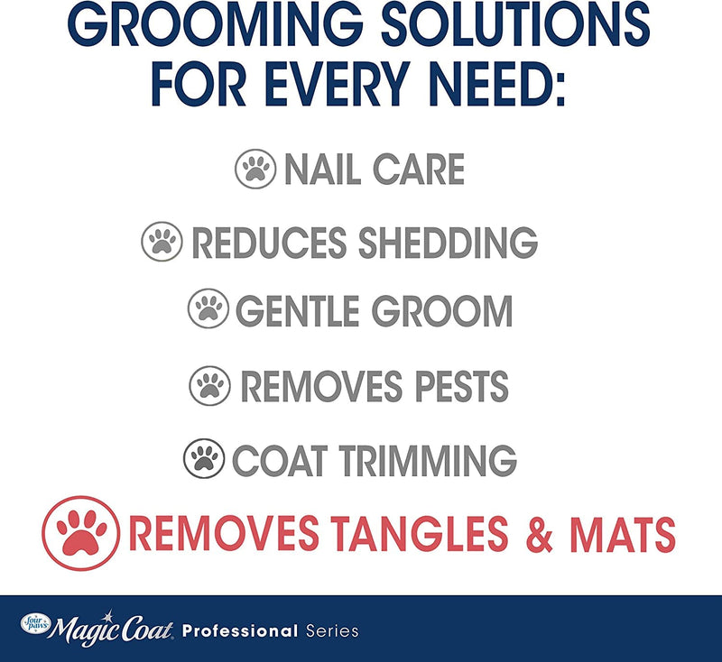 Magic Coat Four Paws Comb with Rotating Pins Dog Brush Removes Tangles and Mats - PawsPlanet Australia