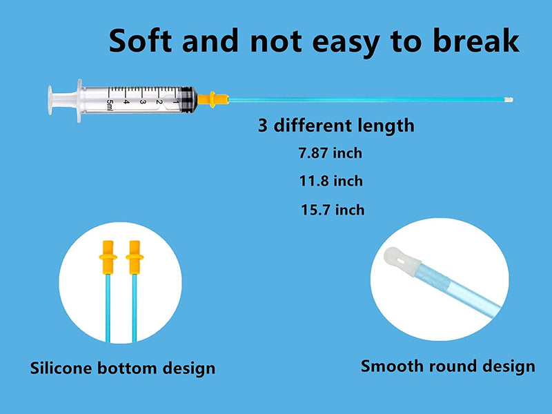 5 Set AI Artificial Insemination Dog Breeding Kit, Canine Breeding Kit, Dog Insemination Breeder Kit, Disposable Canine Artificial Insemination, Canine Breeding Supplies (5 Set, 11.8 inch) M 5 Set - PawsPlanet Australia