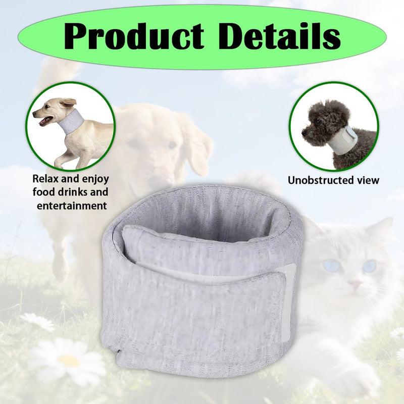 Cat Neck Brace Elizabethan Collar,Breathable & Adjustable Cone Collar After Surgery Recovery,Anti-Scratch Anti-Lick Protection for Neck Circumference 11-12 Inch Small Dog Puppies Kittens (Grey,S,1PC) grey S