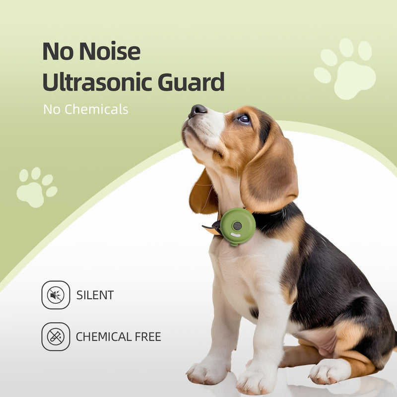 Plike Outdoor Ultrasonic Dog Guard, Chemical-Free Wearable Bark Control | USB Rechargeable, 100% Chemical-Free, Safe Alternative to Sprays & Drops, Gentle & Puppy-Safe, for Outdoor Use