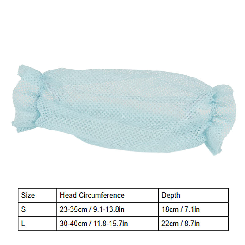 Earmuffs for Dogs, Blue, Insect Repellent, Easy to Clean, Elastic Cute Mesh Dog Earmuffs for Outdoor Hiking (L)