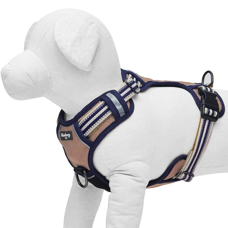 Blueberry Pet 10+ Colors Reflective Padded Dog Harnesses, 3M Reflective Options Available Harness Vest - Small (Pack of 1) Olive and Blue-gray - PawsPlanet Australia