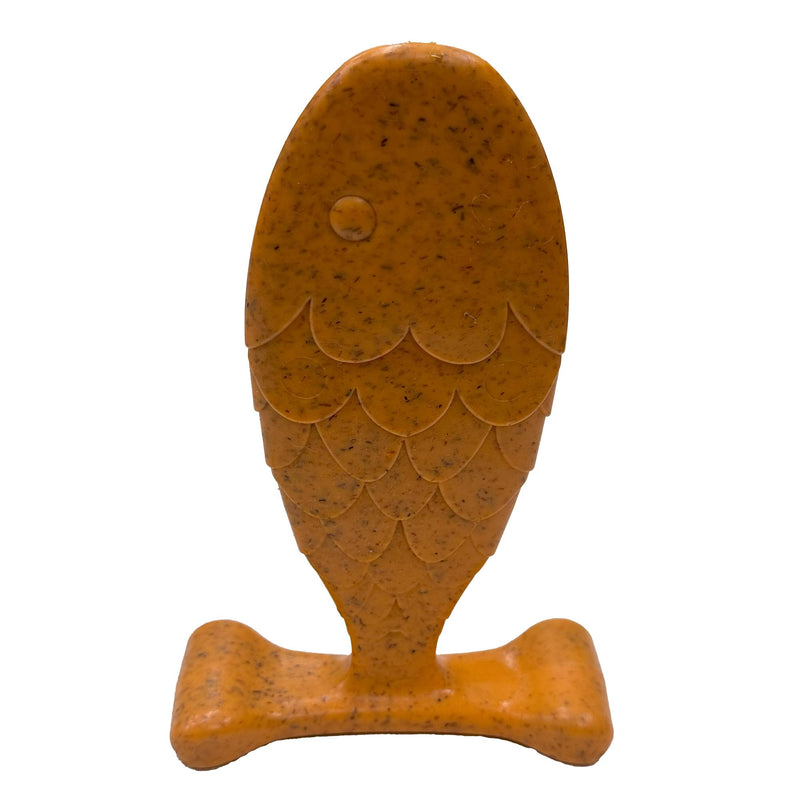 SPOT Bam-Bones Fish - Made with Strong Bamboo Fiber, Durable Long Lasting Dog Bone for Light to Moderate Chewers, Great Chew Toy for Adult Dogs & Teething Puppies under 30lbs, 5.5in, Salmon Flavor - PawsPlanet Australia