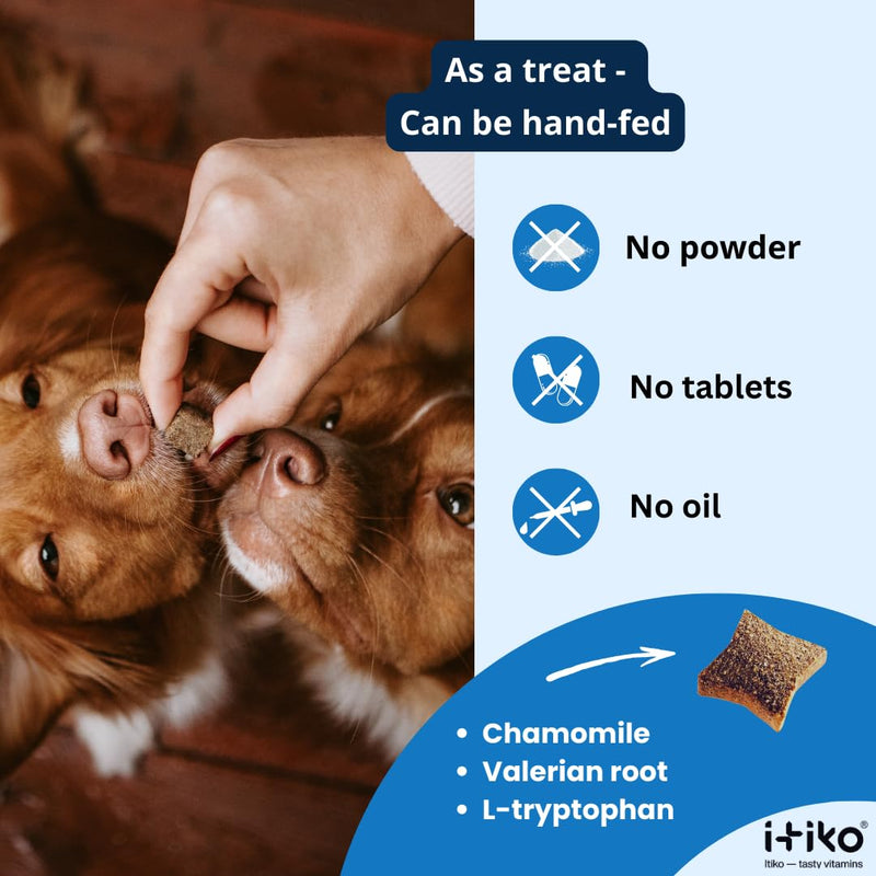 Vitamins for Dogs | Tasty Calming Supplement for Dogs | Tranquilizer for Dog | Supports Nervous System, Reduces Barking, L-Tryptophan