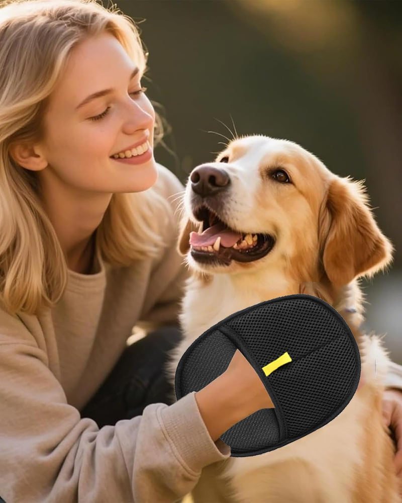 2PCS Pet Hair Removal Glove for Dogs & Cats, Magic Brush Gloves for Furniture & Clothing, Electrostatic Gloves for Pet Hair, Durable & Pet-Safe Design - PawsPlanet Australia