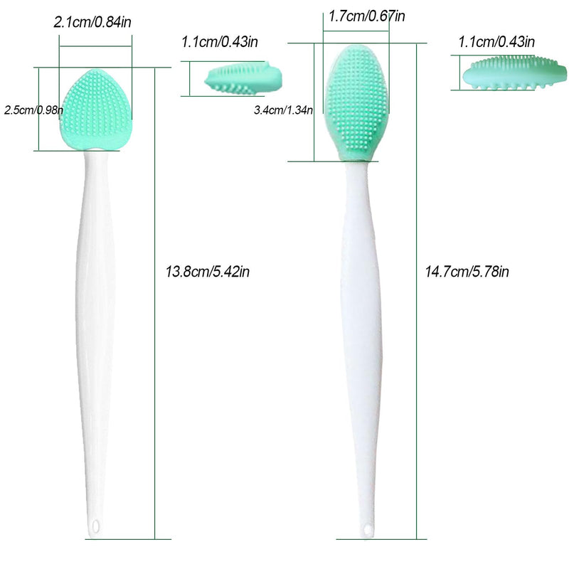 JGocot Cat Grooming Essentials - Black Seed Exfoliating Brush, Soft Silicone Double-Sided Scraper for Chin Acne and Cleaning (4PCS)