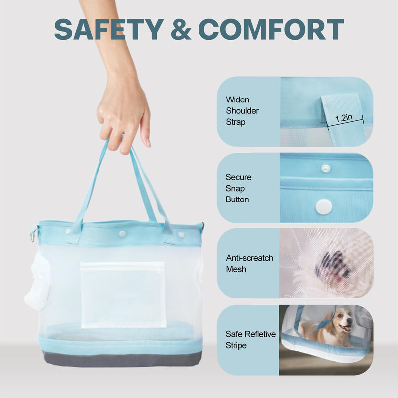 Dog Purse Carrier for Small Dogs Cat Kitty Puppy Rabbit Bunny Dog Cat Bag Carrier for Animals up to 22lbs Soft Sided Collapsible Pet Carrier Sling for Outing Travel Vet-Gray Gray - PawsPlanet Australia