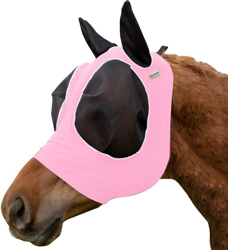Derby Originals UV-Blocker Extra Comfort Soft Mesh Lycra Horse Fly Mask with Ears with One Year Warranty - PawsPlanet Australia