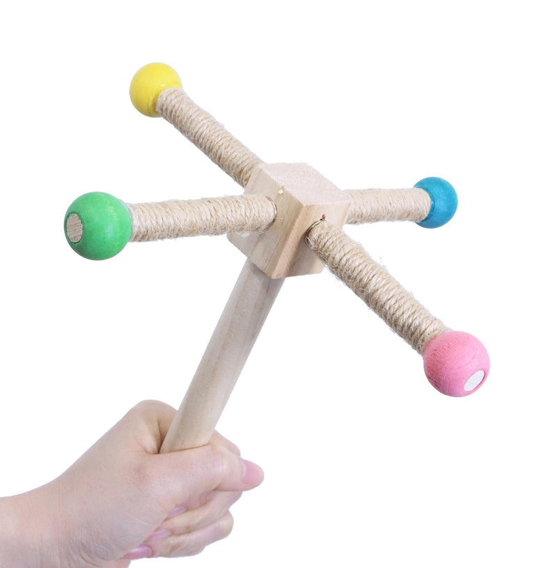 Bird Stand Perch, Portable Tabletop Bird Perch,Interactive Spin Training Bird Toys for Small Medium Parrots Parakeets Conures Lovebirds or Cockatiels - PawsPlanet Australia