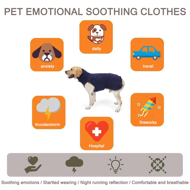 TYXHXTF Anti-Stress Vest, Dog Anxiety Jacket, Soothing Coat, Dog Coat with Soothing Hood, Calming Shirt, Anxiety Relief for Dogs