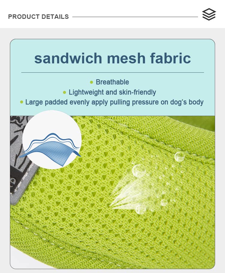 WINHYEPET Truelove Dog Harness Soft Mesh Reflective Breathable Step-In Dog Harness,Easy Adjustment Harness with Safety Buckle for Extra Small and Small Dogs, Vest Harness TLH3013(Camouflage,M) M Camouflage