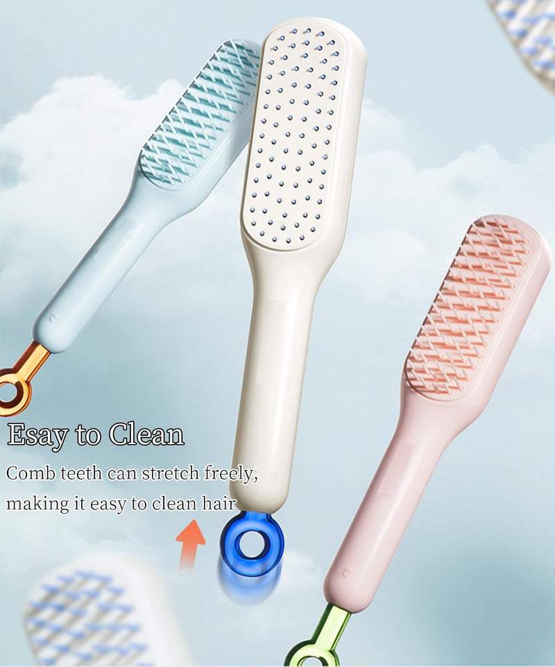 Scalable Small Grooming Dog Brush, Puppy Massaging Hair Brush, for Small Dogs Cats Rabbits of All Hair Types (Pink) Pink - PawsPlanet Australia