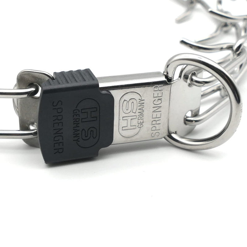 Herm Sprenger Stainless Steel Prong Dog Collar with ClicLock Buckle - for Small Medium Large Dogs – Ultra-Plus Training Pinch Collar with Quick Release - Made in Germany (23in (58cm) x 3.2mm) 23in (58cm) x 3.2mm - PawsPlanet Australia