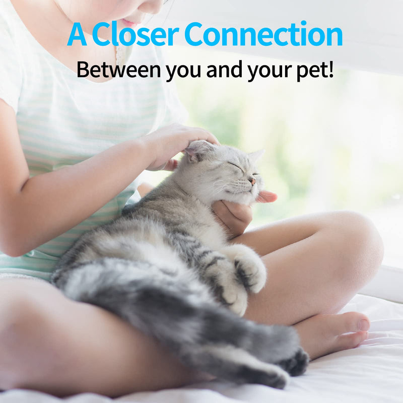 Mooncat Cat Grooming Brush - For Shedding, Long or Short Haired Cats, Removes Mats, Tangles, and Loose Fur - Massage Comb for Indoor Kittens - PawsPlanet Australia