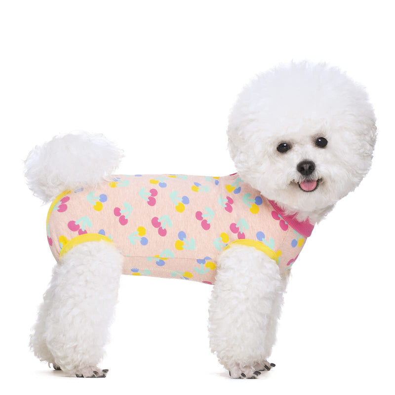 2 Packs Pet Dog Recovery Onesie Suit for Dogs Cats After Surgery,Dog Abdominal Wounds Bandages Cone E-Collar Alternative. (Pink, S) PINK