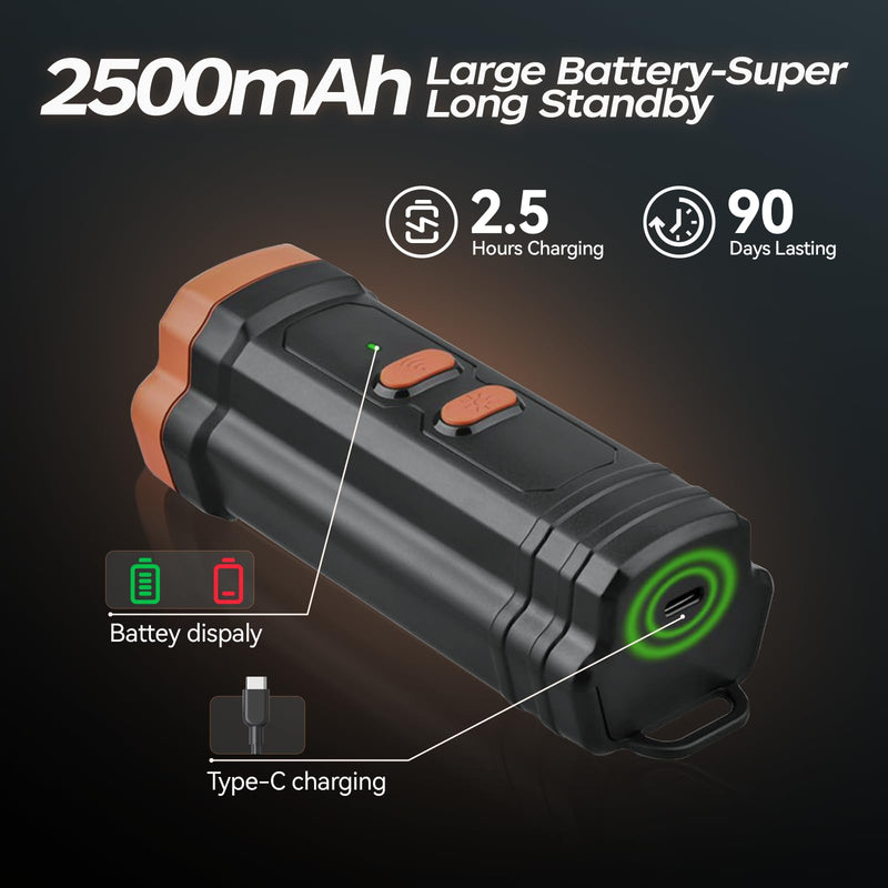 Dog Bark Deterrent Device 3X Ultrasonic Dog Bark Deterrent, 2500MAh Battery, 32FT Range, Rechargeable Anti Barking Device with Flashlight, Safe & Humane Dog Behavior Aids Indoor Outdoor Use - PawsPlanet Australia