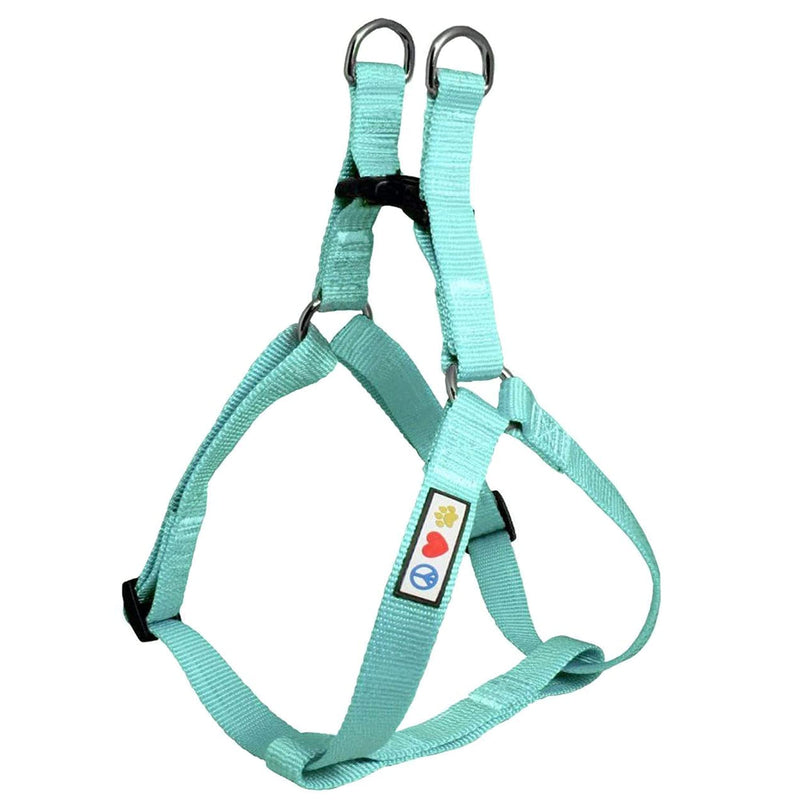 Pawtitas Value Bundle Set | Small Step in Dog Harness + Small Dog Collar + Extra Small/Small 6ft Dog Leash - Teal Set - PawsPlanet Australia