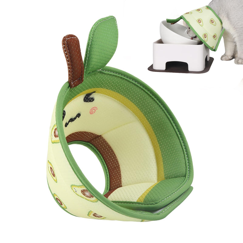 Cat Cones | Soft Cat Neck Cone with Cute Animal Pattern - Cat Donut for Cats and Dogs, Dog Neck Donut, Kitten Cone, Dog Cone, Prevent Biting and Stop Wound Licking Povanjer Avocado M