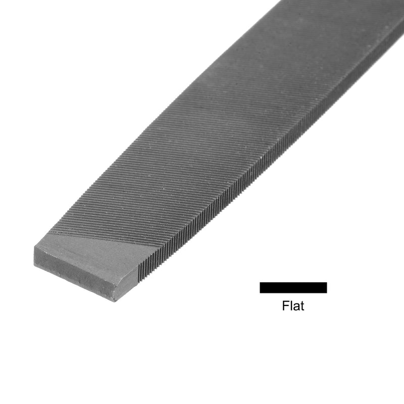 HARFINGTON Horseshoe File 6 Inch 3mm High Carbon Steel Single Cut Flat Hand Rasp File with Plastic Handle for Deburring and Removing Material