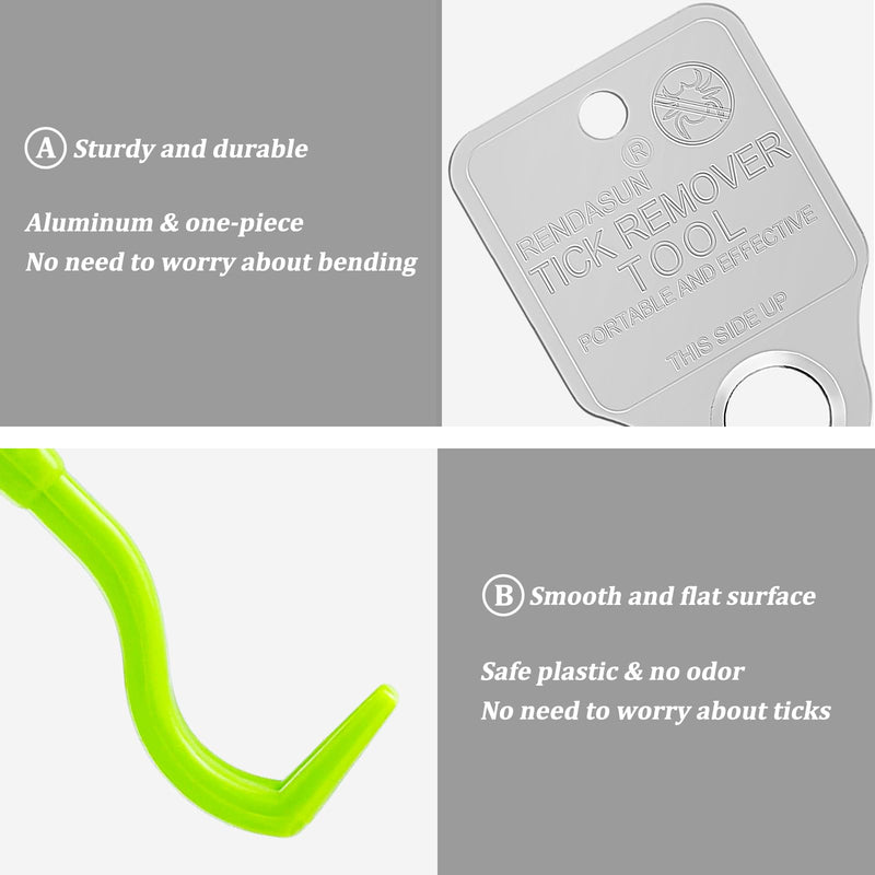 Tick Remover Tool Portable with Tick Removal Tweezers Suitable for Pet and Humans, Safe and Reliable, Quick Highly Effective, Pain-Free, Essential Tick Remover Key Tools for Outdoor Activities-3 Pack Red－Blue－Silver - PawsPlanet Australia