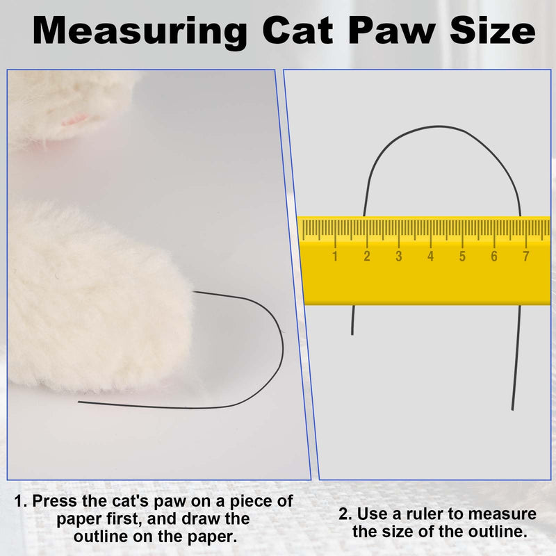 4pcs Anti Scratch Cat Mittens, Adjustable Mesh Cat Foot Covers, Breathable Cats Paw Covers Cat Nail Gloves Cat Paw Protector Cat Booties for Pet Bathing, Cutting Nails, Checking (XL, Black) - PawsPlanet Australia