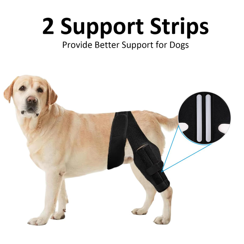 Dog Knee Brace for Hind Leg, Dog Knee Brace for Torn ACL Leg, Adjustable Dog Hip Support for Luxating Patella, Adjustable ACL Recovery Aid for Dog Back Legs