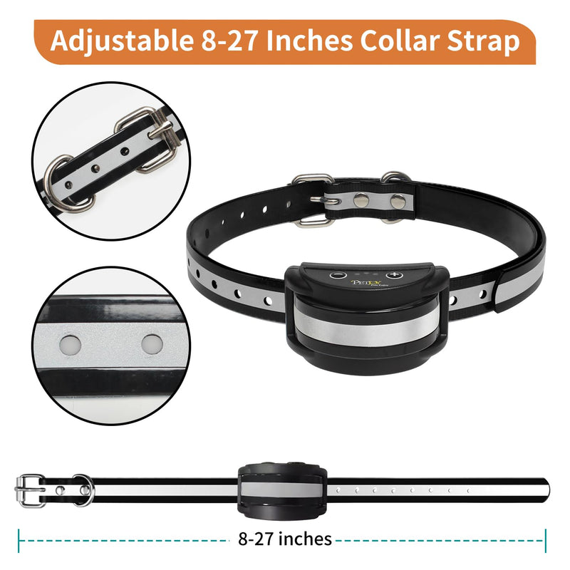 PetJoy Bark Collar for Dogs, Anti Barking Shock Collar, No Bark Collars for Small Medium Large Dogs, with Beep & Shock (from 3rd to 7th Activation) - 2 Pack - PawsPlanet Australia