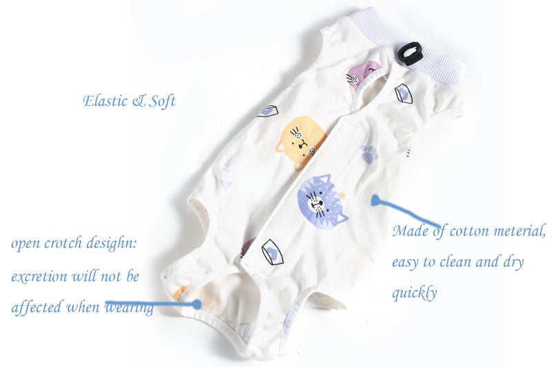 Cat Recovery Suit Female Kitten Onesie for Cats After Surgery Female Spay Surgical Abdominal Wound Skin Diseases Cone Collar Soft Alternative Wear (Cat, M) Cat