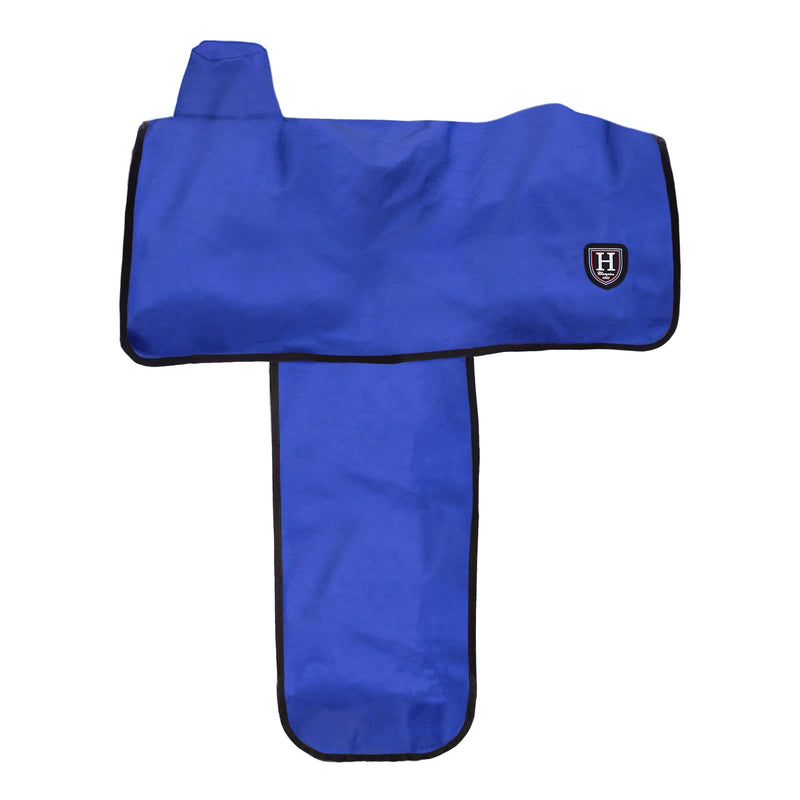 Harrison Howard 600 Denier Splash-Resistant Protective Saddle Cover Protection from Scratches, Direct Sunlight, and Dust/Debris Keeps Saddle in Pristine Condition-Blue - PawsPlanet Australia
