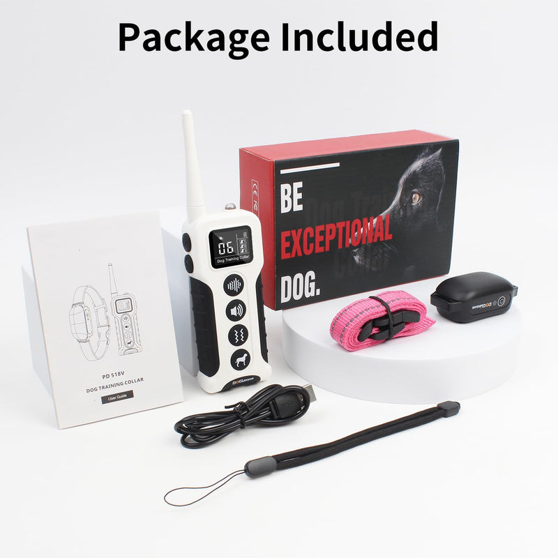 No Shock Dog Training Collar with Remote 3300ft Range, Vibrating Dog Collar, Vibration Collar for Small Medium Large Dogs, 9 Style Tones and Vibration Collar - PawsPlanet Australia