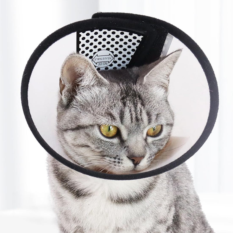 1 Pet Collar Plastic Elizabethan Plastic Elizabethan Collar Soft Cat Protective Collar Lightweight Elizabethan Collar for Kittens Puppies XS (15-18 cm)
