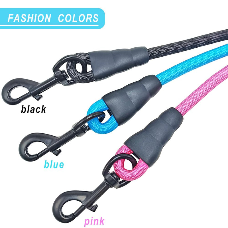 3FT Strong Nylon Rope Dog Leash with Comfortable Padded Handle Classic Dog Leash 1/2" for Medium Large Dogs Walking Blue - PawsPlanet Australia