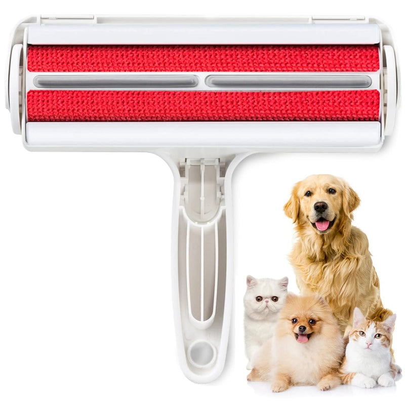 Nado Care Pet Hair Remover Roller - Lint Roller for pet Hair - Self Cleaning Dog & Cat Hair Remover - Remove Dog, Cat Hair from Furniture, Carpets, Bedding, Clothing and More. White - PawsPlanet Australia