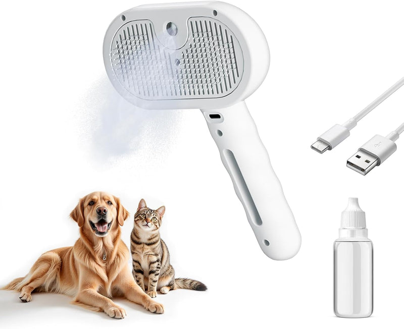 2-in-1 Dog Grooming Hair Dryer with Brush | Portable Pet Blow Dryer, Quiet & Adjustable Temperature | Ideal for Small & Medium Dogs and Cats - PawsPlanet Australia
