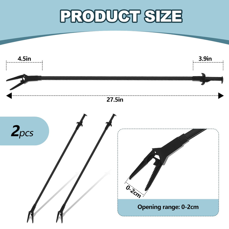 2 Pcs Plastic Aquarium Tongs 27 Inches Long Multi Purpose Trimming Feeding Aquarium Tools for Fresh Water Saltwater Fish Tanks Coral Plant - PawsPlanet Australia