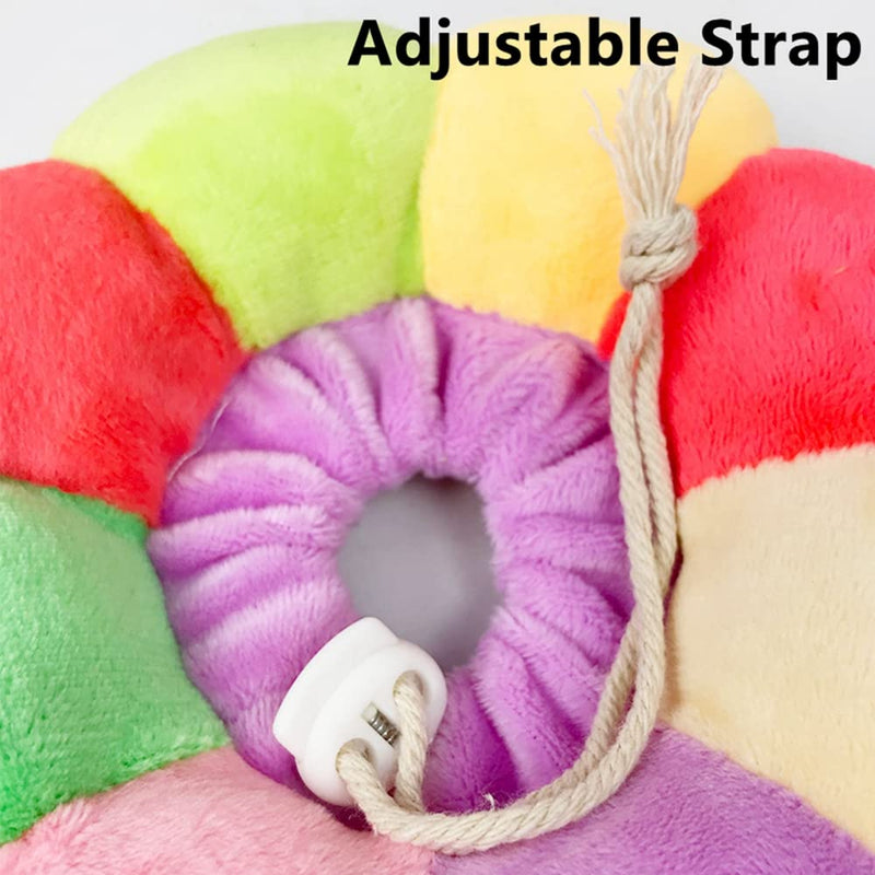 Adjustable Rabbit Protection Cone Collar,Soft Pet Recovery Collar for Rabbit/Chinchilla/Guinea Pigs/Kitten After Surgery Wound Healing,Elizabeth Neck Recovery E-Collar for Small Animals (S) S - PawsPlanet Australia